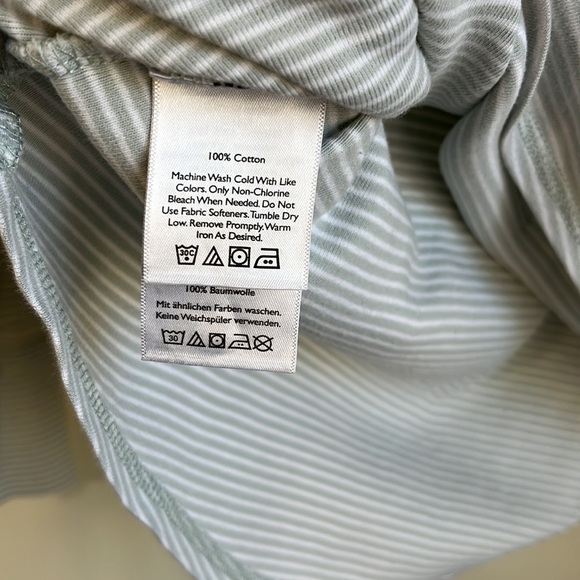 Eddie Bauer Green & White Striped Cotton Hoodie Size XS - Picture 6 of 7